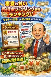 審査の甘い売掛金ファクタリング